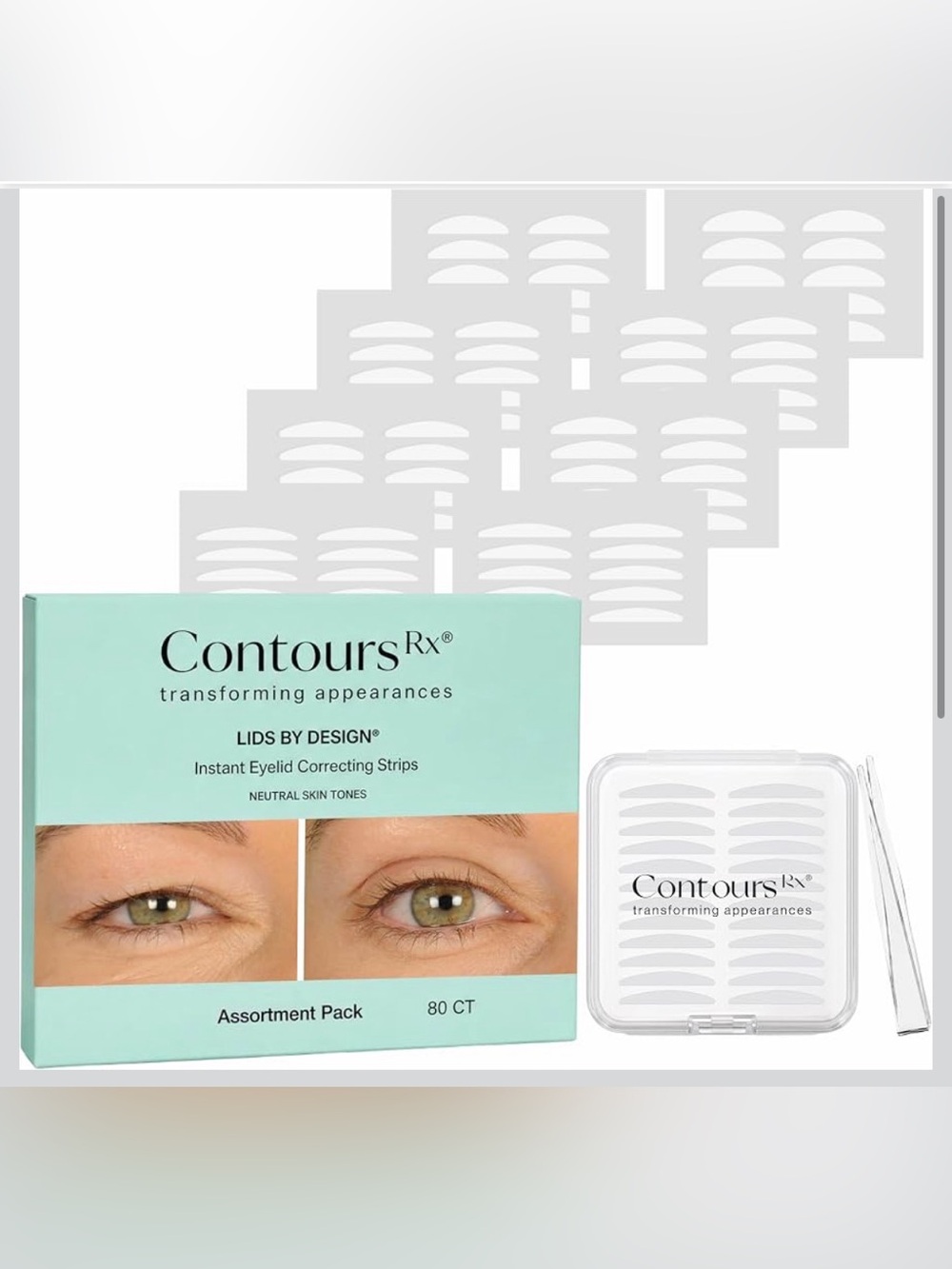 Lids By Design Instant Eyelid Correcting Strips - (80 ct)